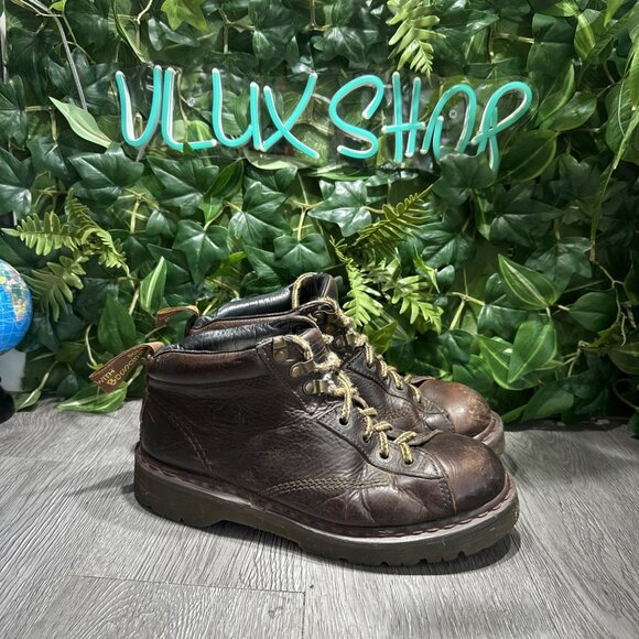 Dr Doc Martens Boots Leather Air Wair Made England UK 8 US 9 Chunky Bounce Soles main image 10